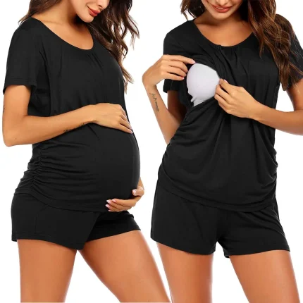 TWO PSC SET SHORT AND TOP MATERNITY AND TOP